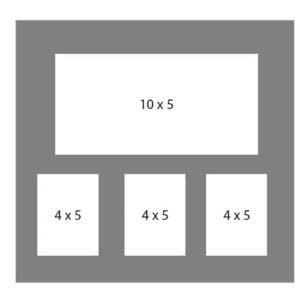 #122 EXMO 1-10x5 - w/ 3-4x5 Openings