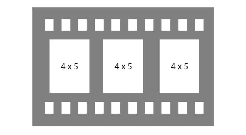 #145 EXMO 3-4x5 Openings (Film Strip)