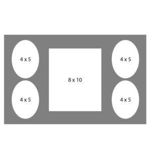 #21 EXMO 45O-80R-45O 8 X 10, 4-4X5 Openings