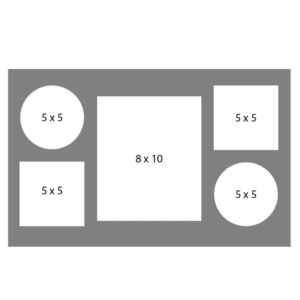 #22 EXMO 55CS-80R-55CS 8 X 10, 4-5X5 Openings