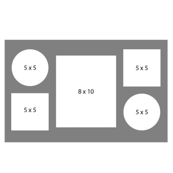 #22 EXMO 55CS-80R-55CS 8 X 10, 4-5X5 Openings