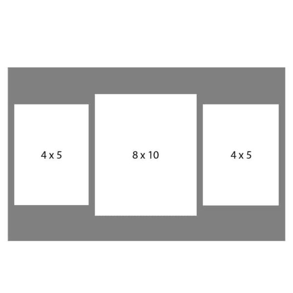 #24 EXMO 57R-80R-57R 8 X 10, 2-5X7 Openings