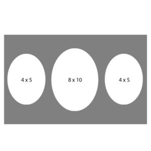 #25 EXMO 57O-80O-57O 8 X 10, 2-5X7 Openings