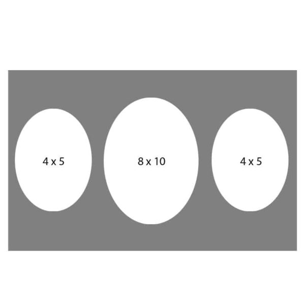 #25 EXMO 57O-80O-57O 8 X 10, 2-5X7 Openings