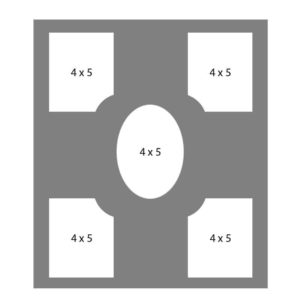 #27 EXMO 45P-45O-45P 14 X 18, 5-4X5 Openings