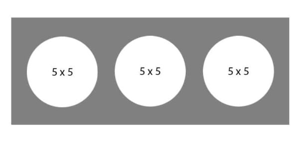 #34 EXMO 355C 8 X 20, 3-5 X 5 Openings