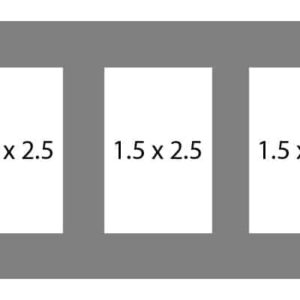 #37 EXMO 3WLR 5 X 10, 3-1 1/2 X 2 1/2 Openings