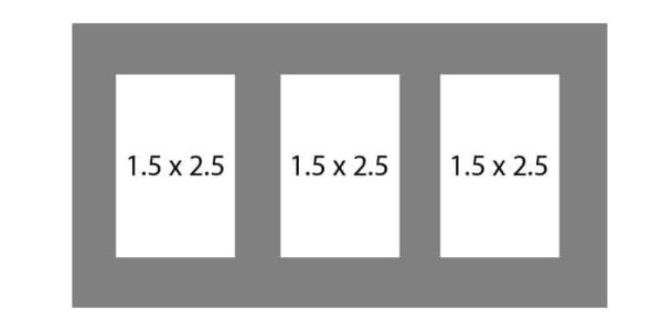 #37 EXMO 3WLR 5 X 10, 3-1 1/2 X 2 1/2 Openings