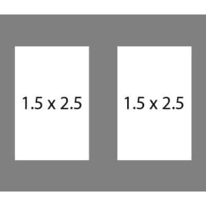 #38 EXMO 2WLR 5 X 7, 2-1 1/2 X 2 1/2 Openings