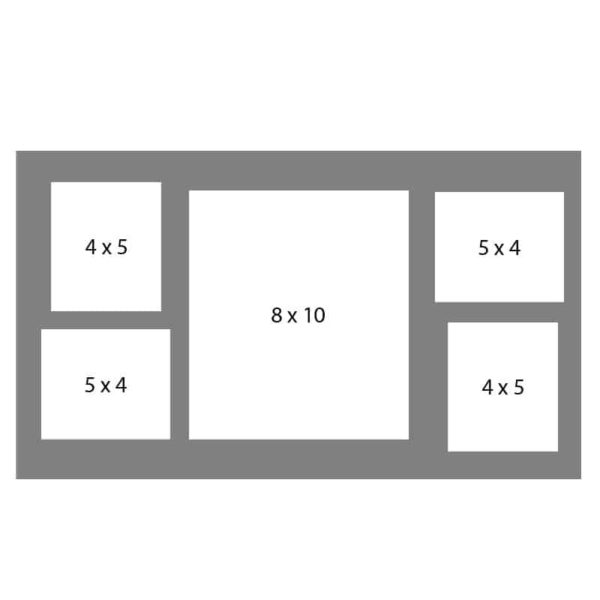 #41 EXMO 1-8 X 10 w/ 2-4 X 5 & 2-5 X 4 Openings