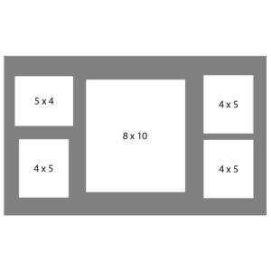 #45 EXMO 1-8 X 10 w/ 1-5 X 4 & 3-4 X 5 Openings