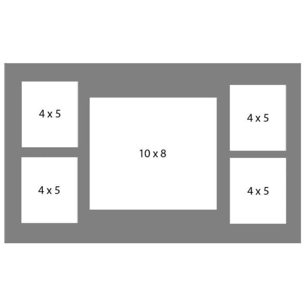 #46 EXMO 1-8 X 10 Opening w/ 4-4 X 5 Openings