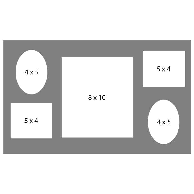 #47 EXMO 1-8 X 10 w/ 2-4 X 5 & 2-5 X 4 Openings