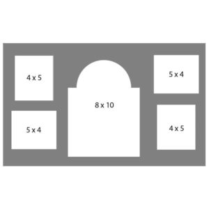 #48 EXMO 1-8 X 10 w/ 2-4 X 5 & 2-5 X 4 Openings