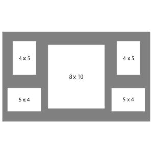 #53 EXMO 1-8 X 10 w/ 2-4 X 5 & 2-5 X 4 Openings