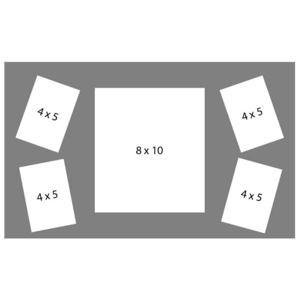 #54 EXMO 1-8 X 10 Opening w/ 4-4 X 5 Openings