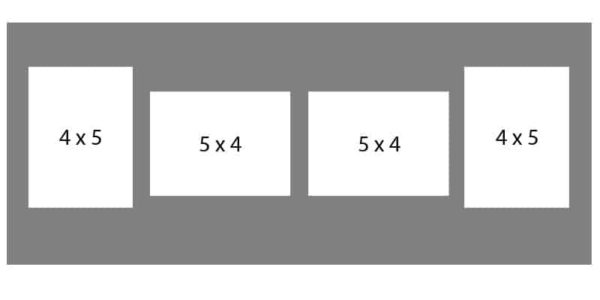 #56 EXMO 2-5 X 4 Openings w/ 2-4 X 5 Openings