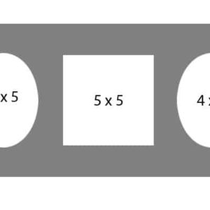 #62 EXMO 1-5 X 5 Opening w/ 2-4 X 5 Openings