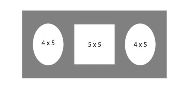 #62 EXMO 1-5 X 5 Opening w/ 2-4 X 5 Openings