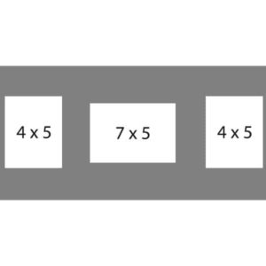 #94 EXMO 1-7 X 5 Opening w/ 2-4 X 5 Openings