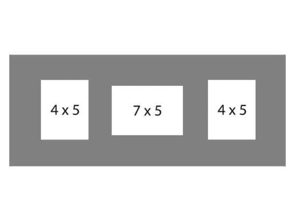 #94 EXMO 1-7 X 5 Opening w/ 2-4 X 5 Openings